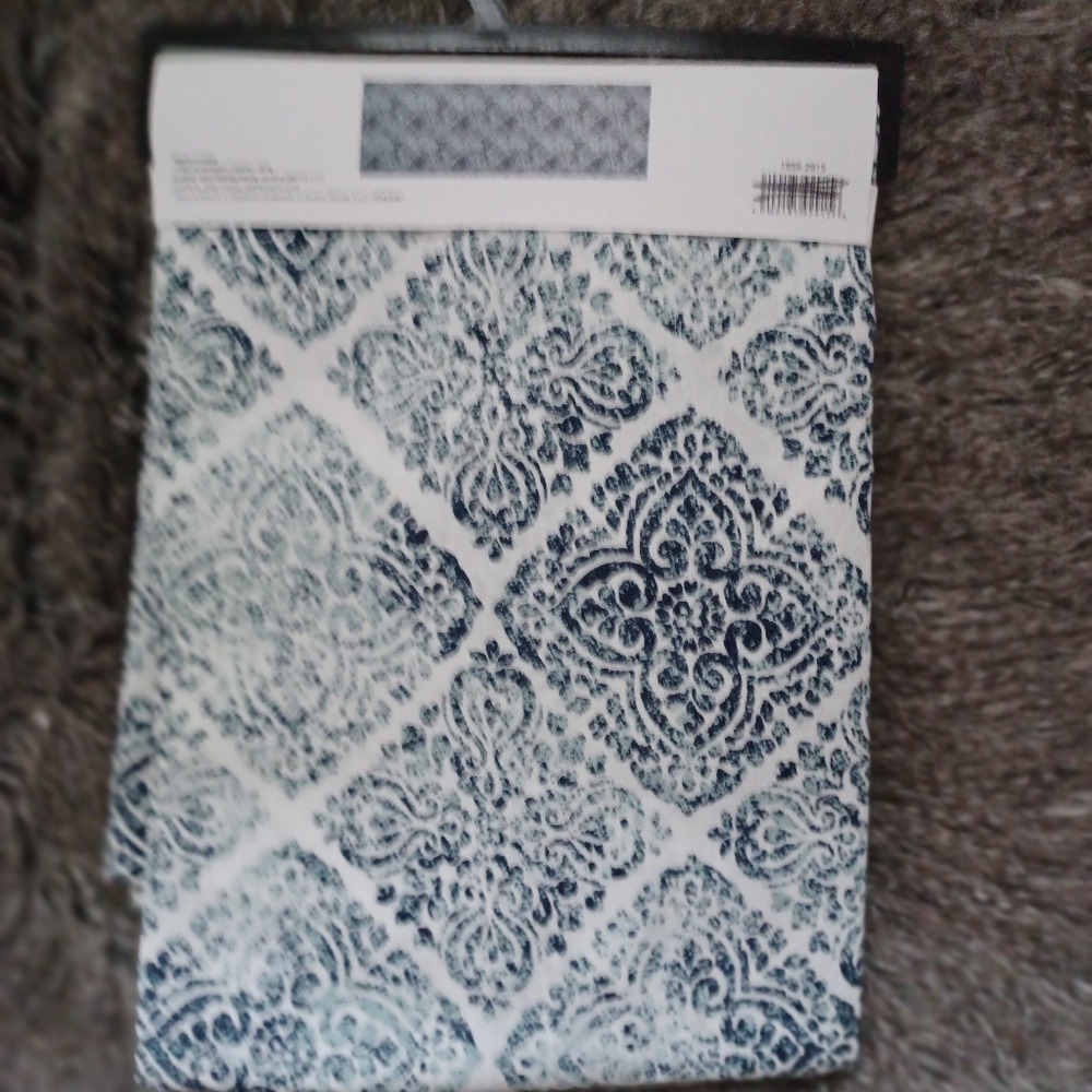 Brand New Place & Time Calm & Cool, Oblong Cotton Tablecloth, 60 x 84"